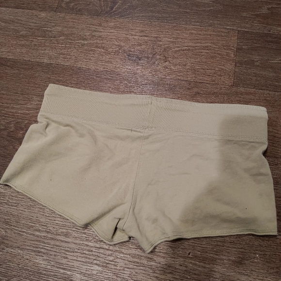 Y2k Aeropostale Women's Athletic Shorts in Tan with White Accents Sz XS - Picture 3 of 5